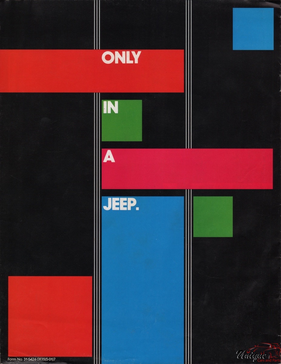 1986 Jeep Brochure Page 1